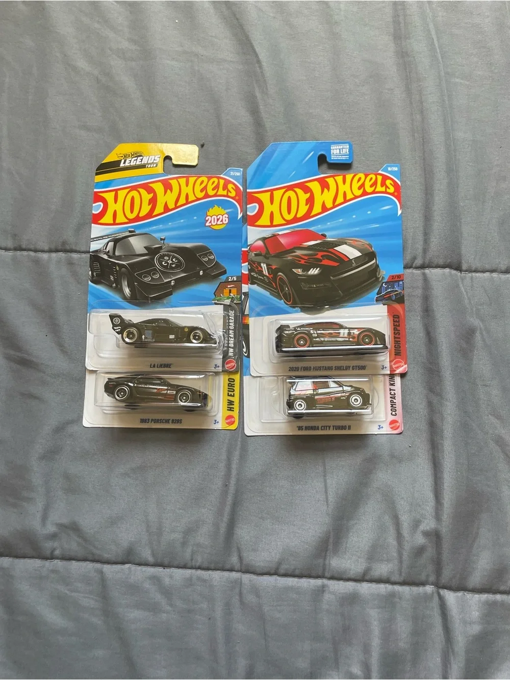 Hot Wheels Black Die-Cast Toy Car Set - 4-Pack